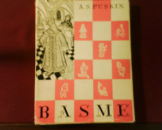 A.S. Puskin Basme, ed. legata, supracoperta, ilustr. Th. Kiriakof-Suruceanu foto