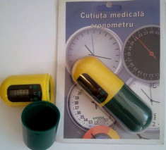 Cutiuta medicala cu cronometru cu 1 compartiment foto