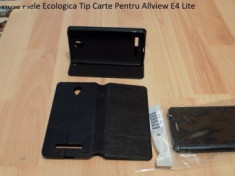 Husa Piele Ecologica Tip Carte Pentru Allview E4 Lite Si E4 Normal foto