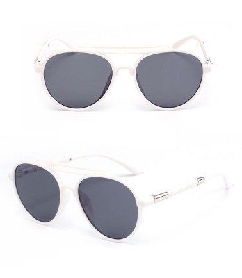 Ochelari Soare Unisex Fashion Retro Design - Protectie UV , UV400 -Alb+ Gri foto