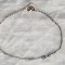 argint BRATARA de PICIOR cu Charm INIMIOARA de Efect vintage FINUTA delicata
