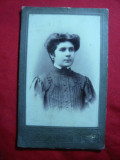 Fotografie 1910 - Femeie la Odessa Foto Veresciaghin , 10,5x6,5 cm
