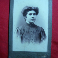 Fotografie 1910 - Femeie la Odessa Foto Veresciaghin , 10,5x6,5 cm