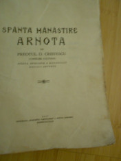 D. CRISTESCU--SFANTA MANASTIRE ARNOTA - 1937 foto