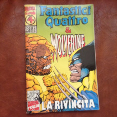 Revista Marvel Italia banda desenata - Fantastici Quattro &amp;amp; Wolverine / 1996 ! foto