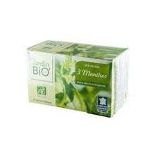 Ceai Bio din Plante Menta 3 Soiuri Jardin Bio 20pl Cod: 1230772 foto