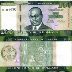 !!! LIBERIA - 100 DOLARI 2016 - P 35 a - UNC