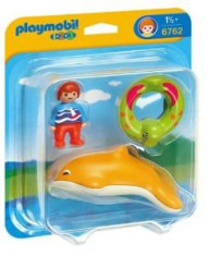 Playmobil 6762 , 1.2.3 - Figurina Copil cu delfin foto