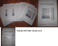 Vand LOT 45 folii de protectie pentru iPad 2/3/4 Crystal Clear foto