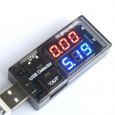 Tester incarcare USB - Charger doctor - Voltmetru Ampermetru foto