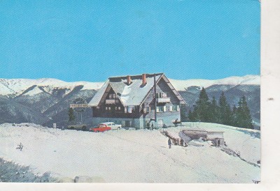 bnk cp Sinaia - Cota 1300 - Cabana Bradet - circulata - marca fixa foto