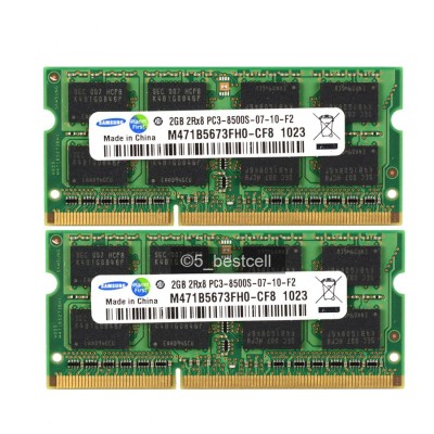 4Gb kit 2 x 2Gb ddr3 1333Mhz PC3-8500s Samsung 12luni garantie m471b5673fh0 foto