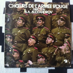 Boris Alexandrov Chœurs de L Armee Rouge disc vinyl lp muzica militara cor VG+