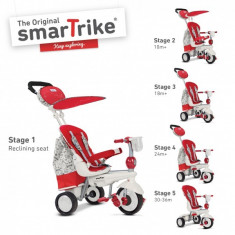 Tricicleta Smart Trike Dazzle rosu cu alb foto