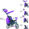 Tricicleta Smart Trike Splash Purple