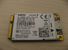 Modul 3g laptop WWAN Dell Wireless 5530, KM266, ERICSSON F3507g, Dell Studio foto