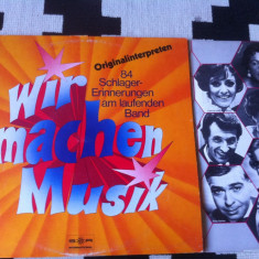 Wir Machen Musik triplu disc 3 discuri vinyl lp selectii muzica pop usoara 1976