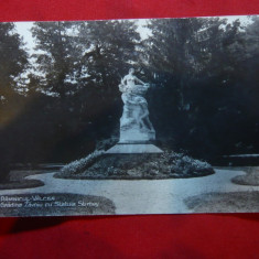 Ilustrata Ramnicu-Valcea - Gradina Zavoiu cu Statuia lui Stirbei 1933 Hachette