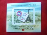 Colita - Philex France -Bicentenar Rev.Franceza 1989 Romania