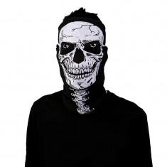 BANDANA CU CAP DE MORT cagula schelet skelet PAINTBALL AIRSOFT MOTO masca skull foto