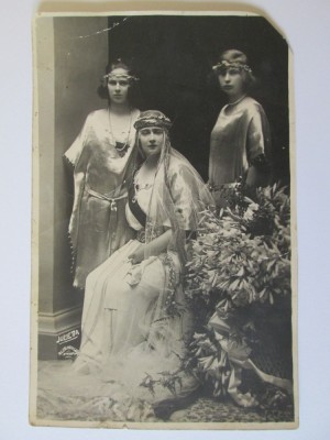 Foto/carte postala de la logodna printesei Marioara(Mignon) cu regele Serbiei foto