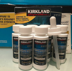 Minoxidil 5% Kirkland solutie crestere par / barba 3luni foto