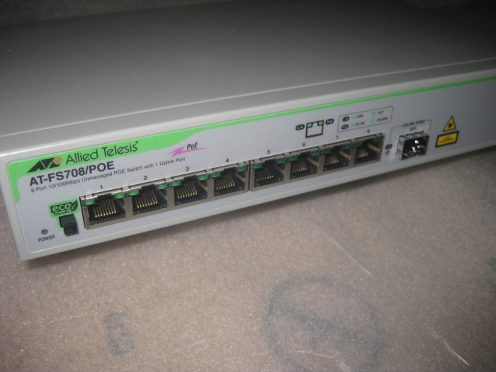 Allied Telesis AT-FS708/POE 8-port 10/100TX