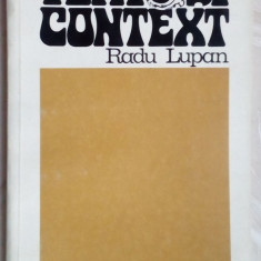 RADU LUPAN-TEXT SI CONTEXT,1983:Nabokov/Salinger/Updike/Mailer/Faulkner+AUTOGRAF
