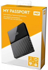 HDD extern WD, 2TB, My Passport, 2,5&amp;quot; USB 3.0, negru foto