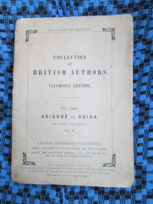 OUIDA - ARIADNE vol. I (1877 - IN LB. ENGLEZA) foto