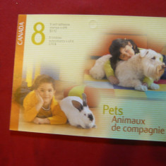 Carnet Prezentare a Seriei de timbre Animale de Companie1987 Canada , 8 val.