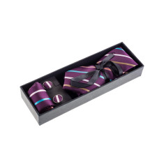 Cravata violet dungi colorate foto