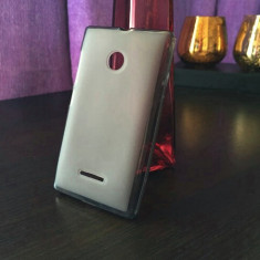 Husa Microsoft Lumia 435 Silicon Gel Tpu Matte Gri foto