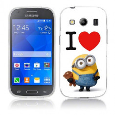 Husa Samsung Galaxy Ace 4 G357 Silicon Gel Tpu Model I Love Minions foto