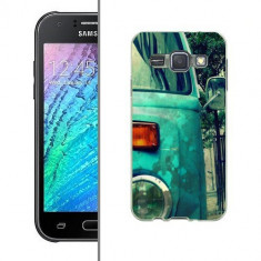 Husa Samsung Galaxy J1 J100 Silicon Gel Tpu Model Vintage Car foto