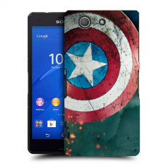 Husa SONY Xperia Z3 Compact Silicon Gel Tpu Model Captain America foto