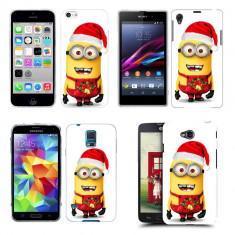 Husa Microsoft Lumia 640 XL Silicon Gel Tpu Model Craciun Minion Christmas foto