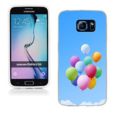 Husa Samsung Galaxy S6 G920 Silicon Gel Tpu Model Baloons foto