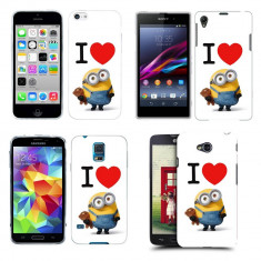 Husa Xiaomi Redmi Note 3 Silicon Gel Tpu Model I Love Minions foto