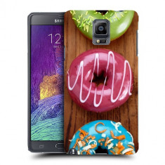 Husa Samsung Galaxy Note 4 N910 Silicon Gel Tpu Model Donuts Colorate foto