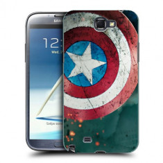 Husa Samsung Galaxy Note 2 N7100 Silicon Gel Tpu Model Captain America foto