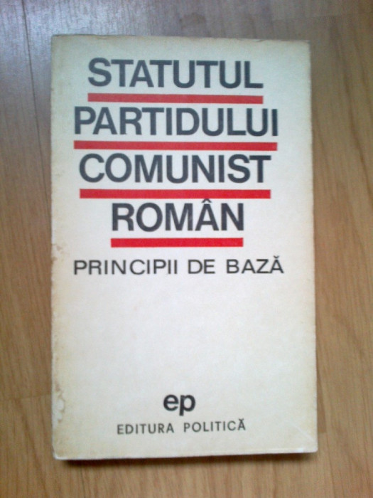 w1 Statul Partidului Comunist Roman principii de baza