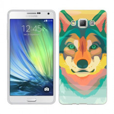 Husa Samsung Galaxy A7 A700 Silicon Gel Tpu Model Desen Lup foto