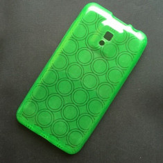 Husa LG Optimus 2X P990 Silicon Gel TPU Circles Verde foto