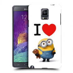 Husa Samsung Galaxy Note 4 N910 Silicon Gel Tpu Model I Love Minions foto