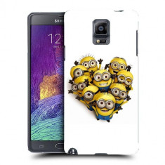 Husa Samsung Galaxy Note 4 N910 Silicon Gel Tpu Model Minions Heart Shape foto