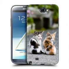 Husa Samsung Galaxy Note 2 N7100 Silicon Gel Tpu Model Kitties foto