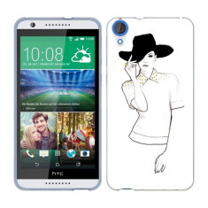 Husa HTC Desire 820 Silicon Gel Tpu Model Women Draw V1 foto