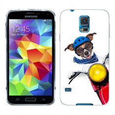 Husa Samsung Galaxy S5 G900 G901 Plus G903 Neo Silicon Gel Tpu Model Caine Motociclist foto