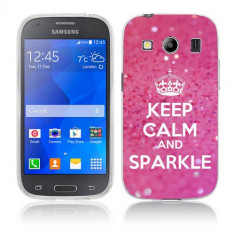 Husa Samsung Galaxy Ace 4 G357 Silicon Gel Tpu Model Keep Calm Sparkle foto